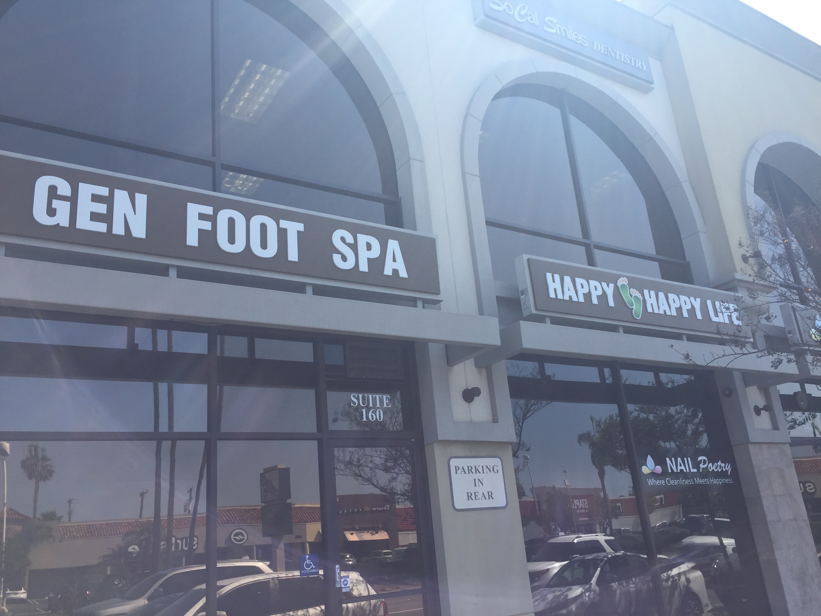 Gen Foot Spa Costa Mesa Foot Massage Sign
